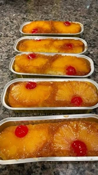 Pineapple Upside Down Mini  Cake 