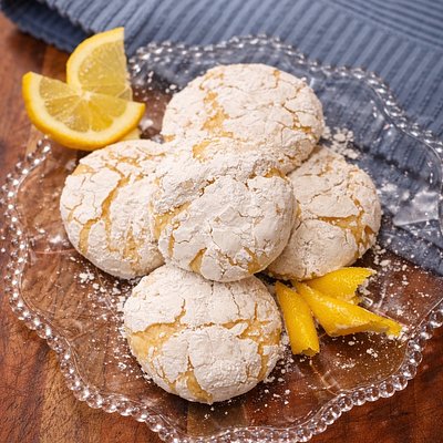 🍋Lemon Crinkle Cookies