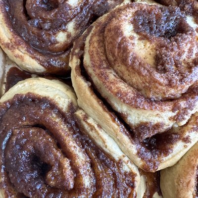 4 Pack Organic Sourdough Cinnamon Rolls Sugar Glaze 