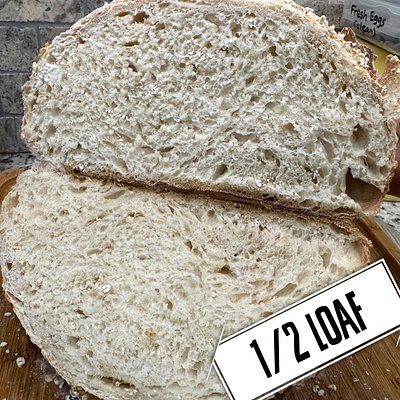 1/2 Honey Oat Sourdough Loaf