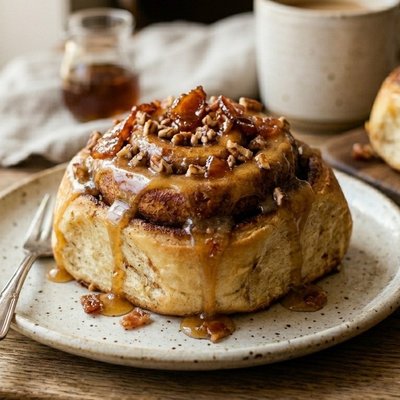 Maple Bacon Cinnamon Roll