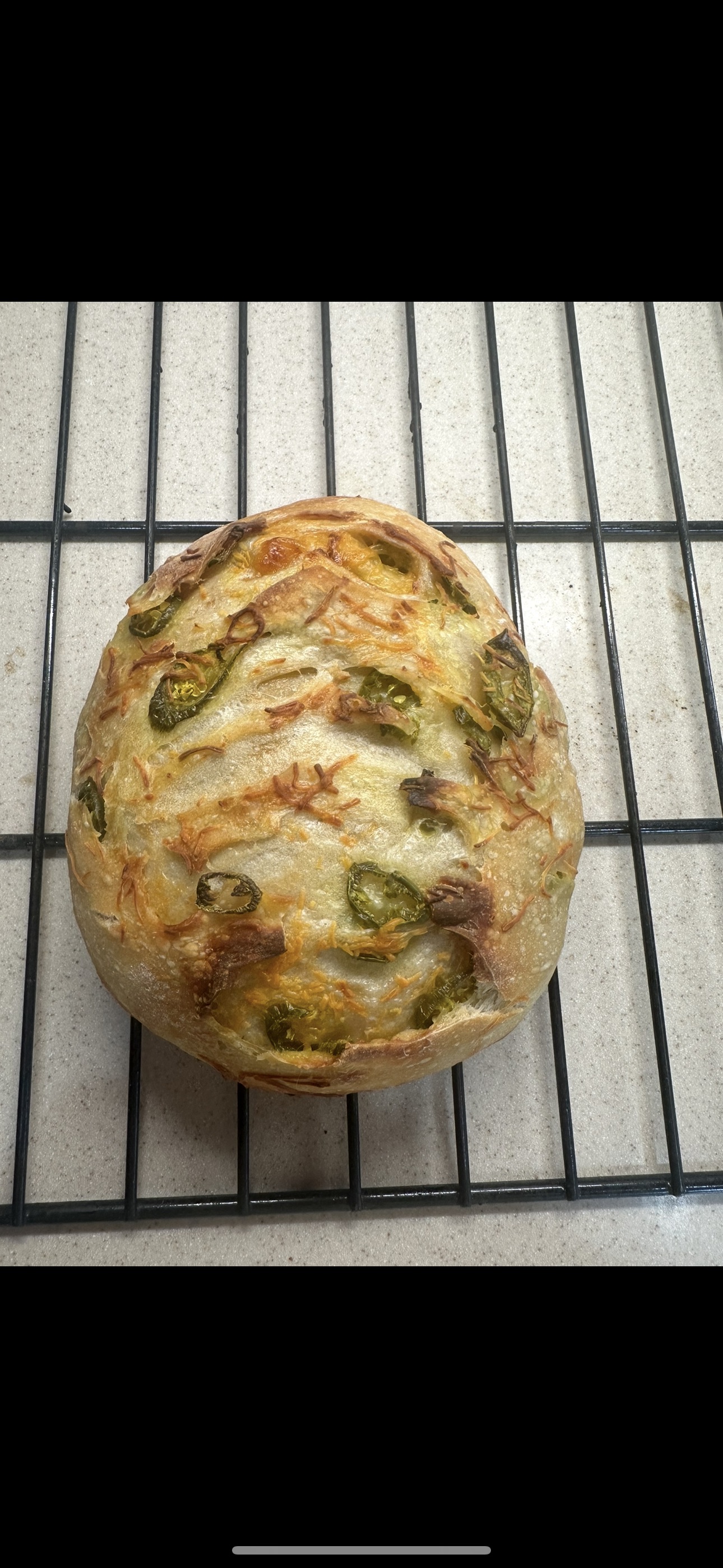 Jalapeño Cheddar Sourdough Loaf