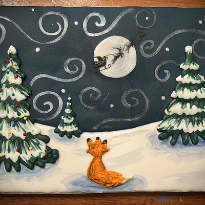 Winter Night “art” Cookie