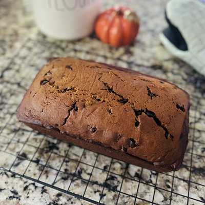 Chocolate Chip Pumpkin Bread 
