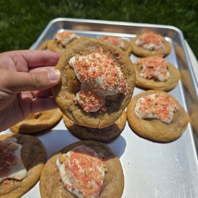 Strawberry Crunch Mega Cookie