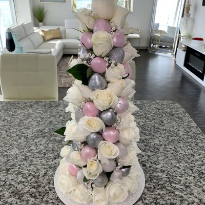 Strawberry Rose Tower