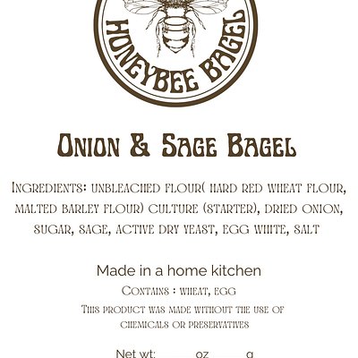 Half Dozen Onion And Sage Bagels