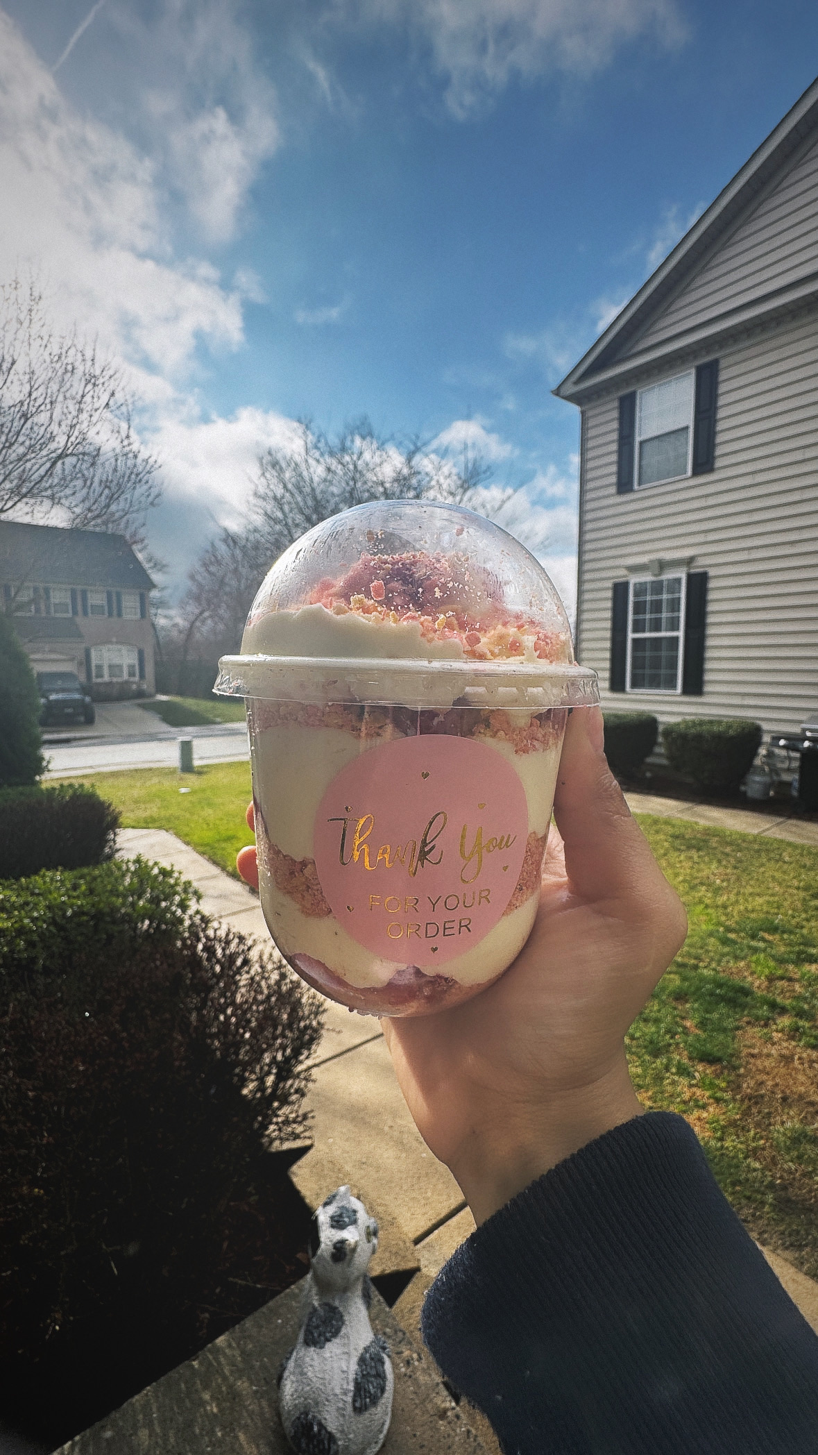 strawberry crunch cheesecake cup