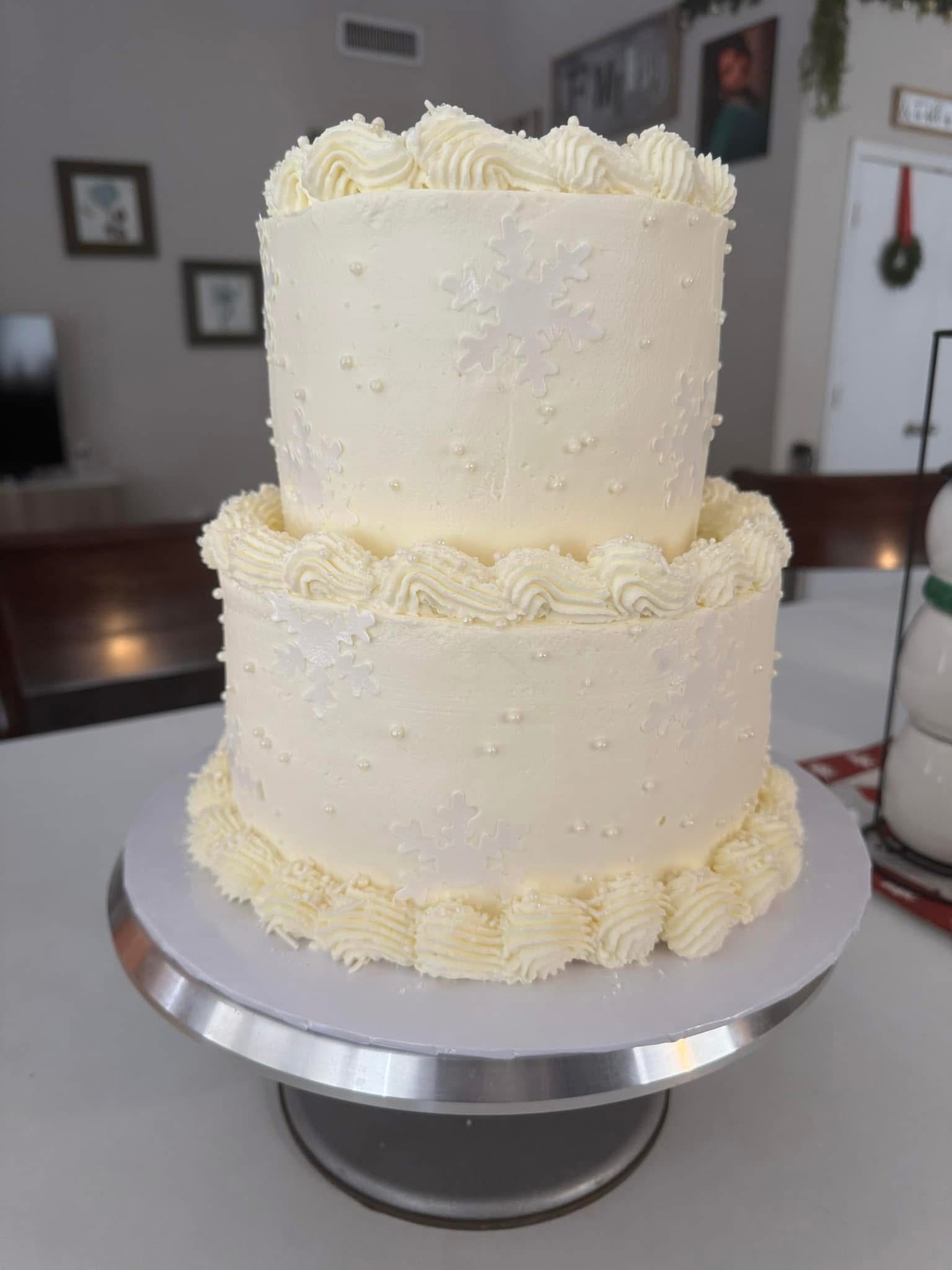 2 Tier Buttercream Cake