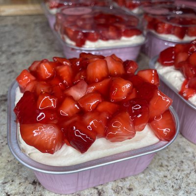 Mini Strawberry Glazed Tres Leches