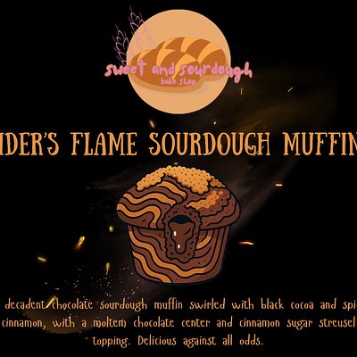 Rider’s Flame Sourdough Muffin 4ct