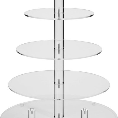 5 Tier Round Acrylic Tower