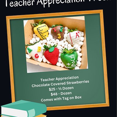Teacher Appreciation Strawberries - Dozen
