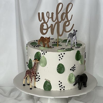 Wild One Safari Cake