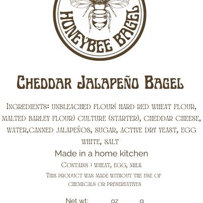 Dozen Cheddar Jalapeño Bagels