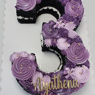 2 tier number cake