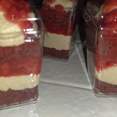 Red Velvet, Strawberry, Biscoff Cheesecake