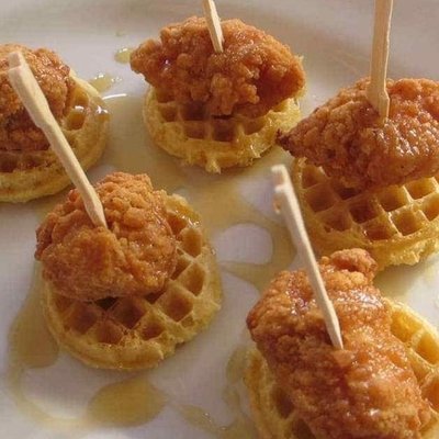 Mini Chicken and Waffles