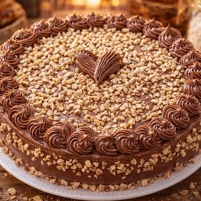 Mocha Almond Chocolate Torte Crunch Cake
