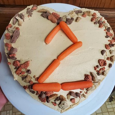 Dog-Friendly Pumpkin & Peanut Butter Cake