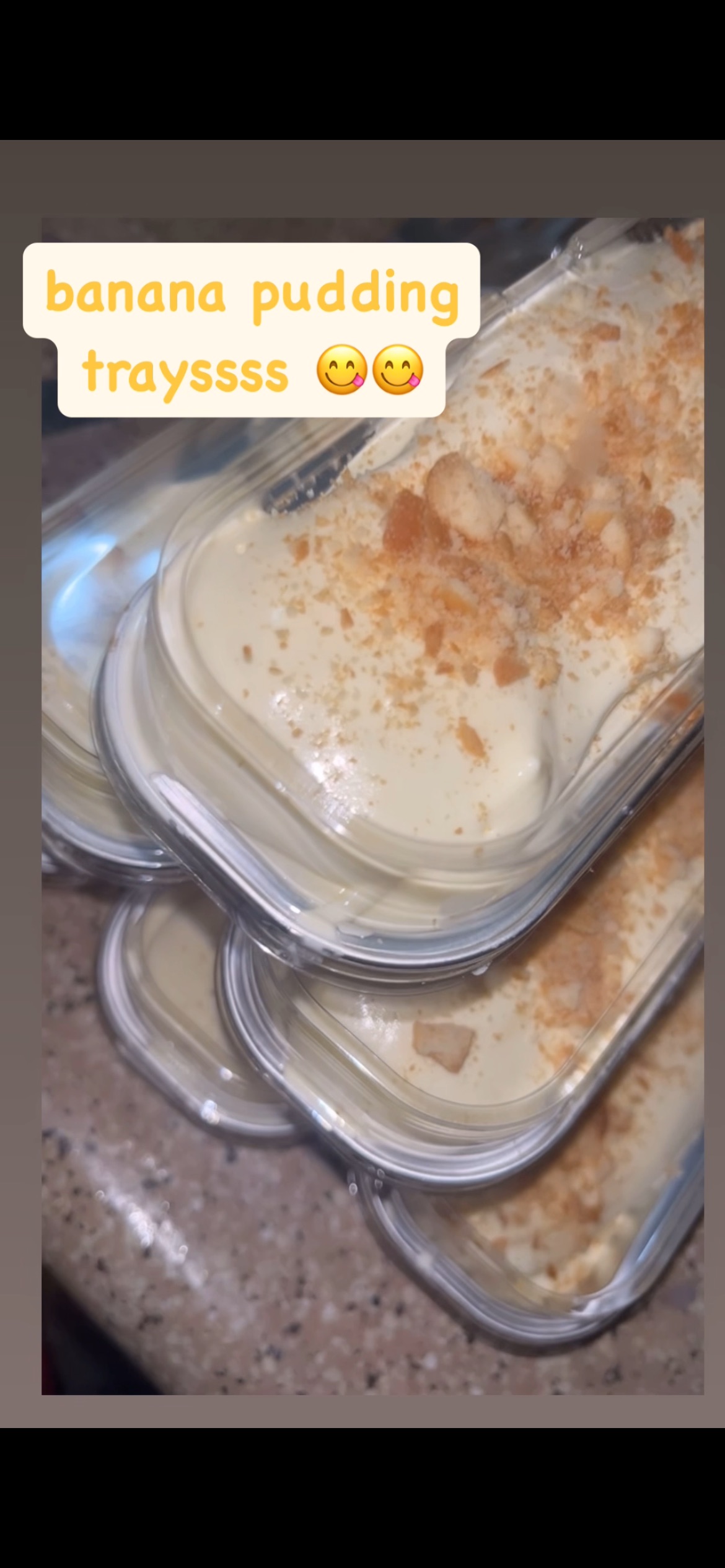 banana pudding trays 
