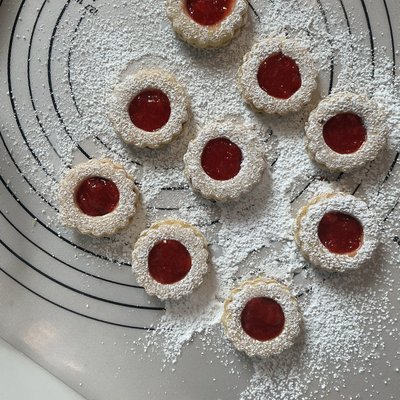 20 Mini Raspberry Cookies