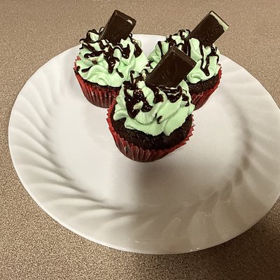 Chocolate Ande Mint Cupcakes