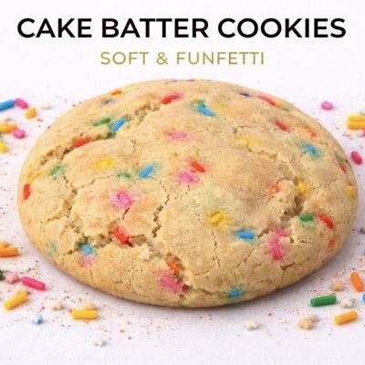  Cake Batter Cookies 2 Count 