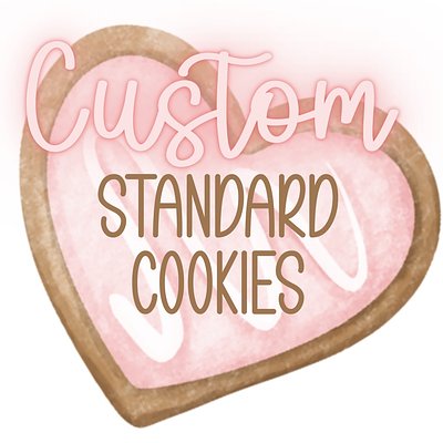 Custom Sugar Cookies - 24 STANDARD 3-4” Cookies