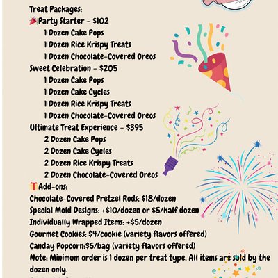 Custom Birthday Party Package