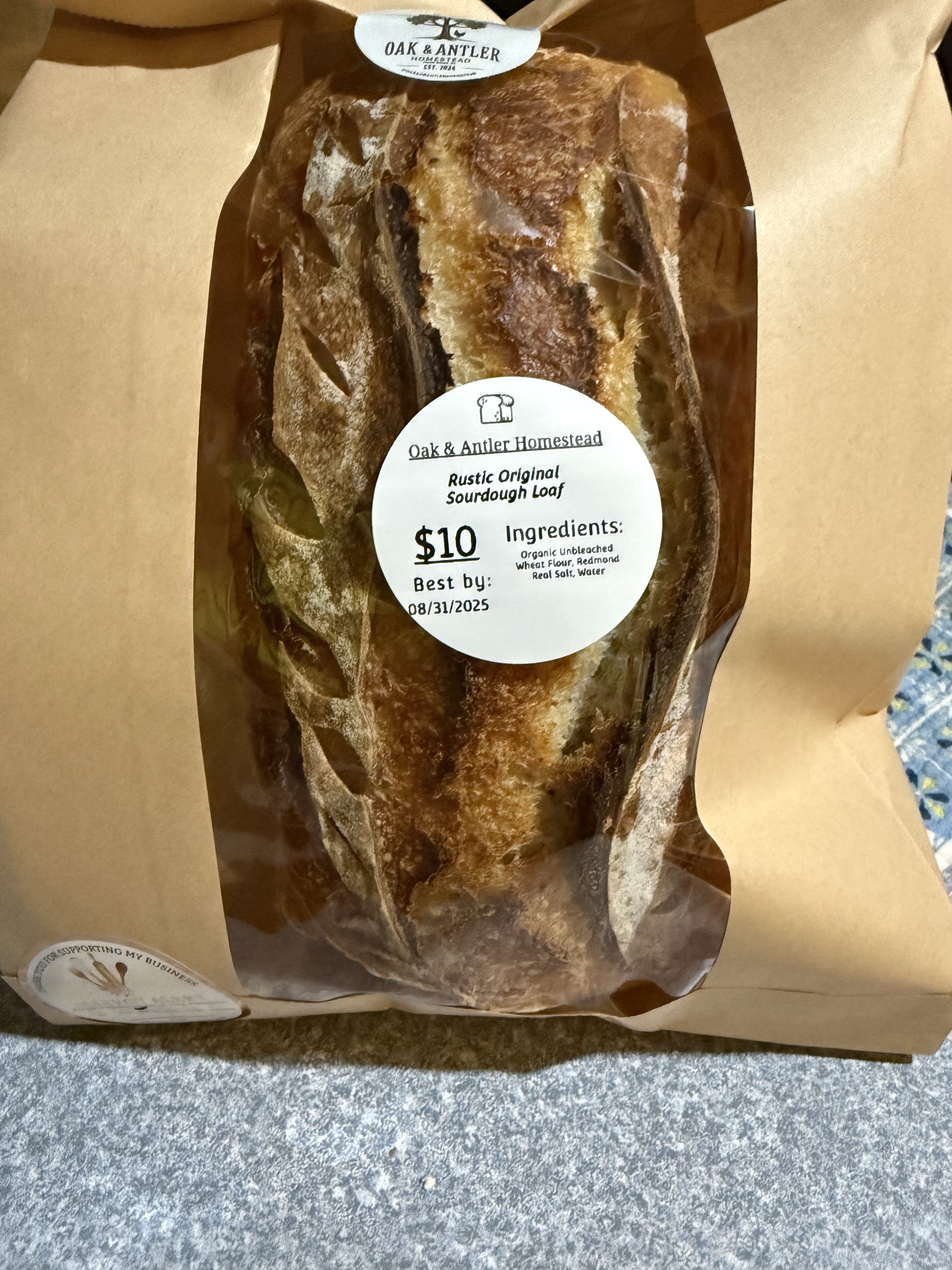 🥖 Rustic Original Sourdough Loaf 🥖