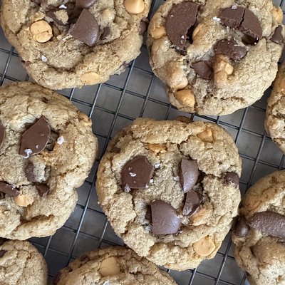 Brown Butter Milk Chocolate Chip + Butterscotch Cookies