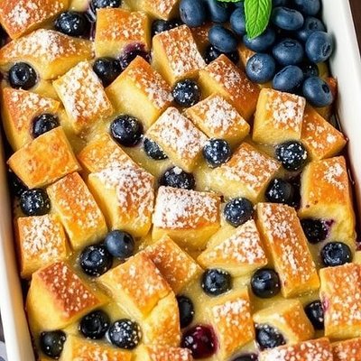 Overnight Blueberry French Toast Casserole