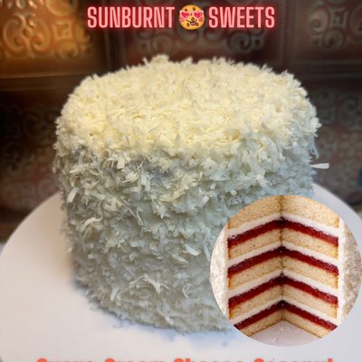 Guava Coconut Cream Cheese Cake