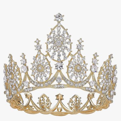 Large Metal Crown Topper