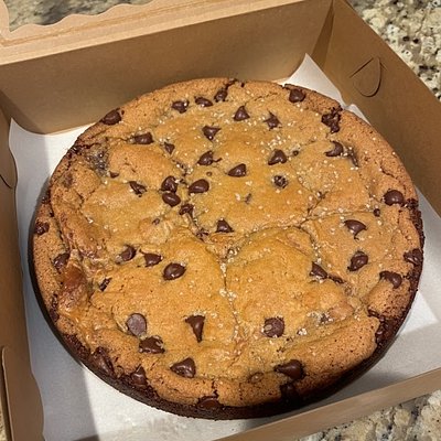 Salted Caramel Brookie Pie