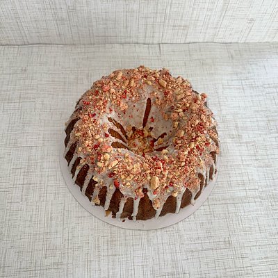 10 Inch Strawberry Crunch Pound Cake 