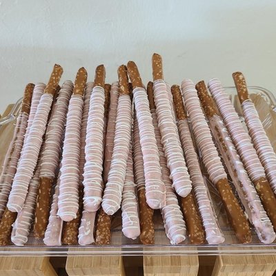 Dipped Pretzel Rods