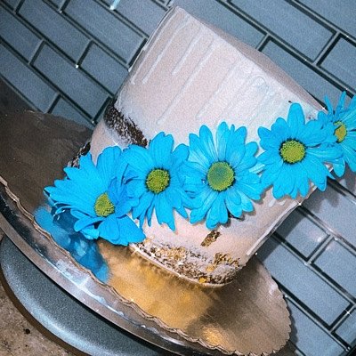 Naked Flower Cake 🌻  7x2in ! 