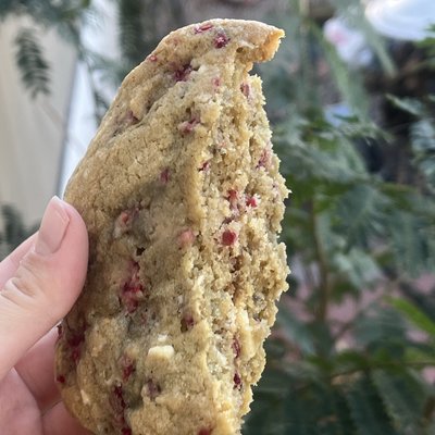 White Chocolate Raspberry Cookies