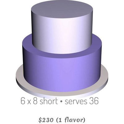 2 Tiered Cake 6x8(s)