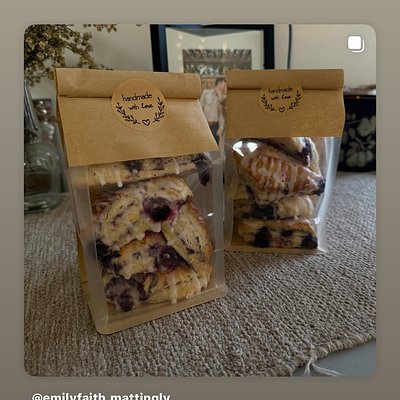 Sourdough Blueberry Lemon Scones (size small)