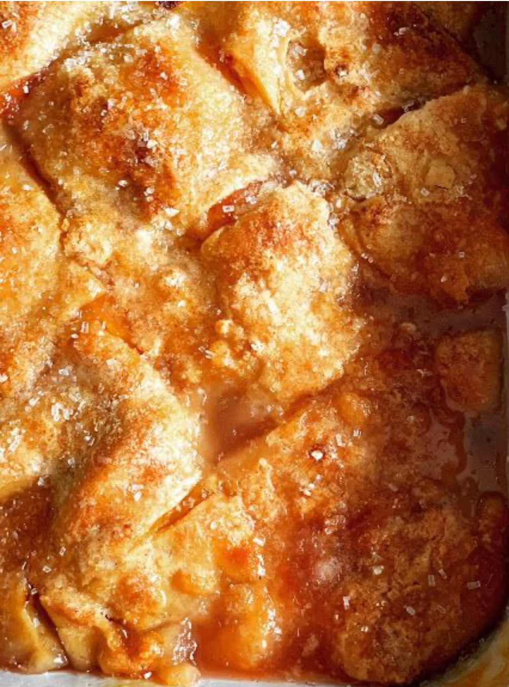 Peach Cobbler Tray