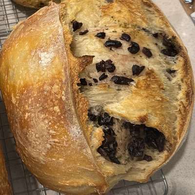 Olive Sourdough Bread 