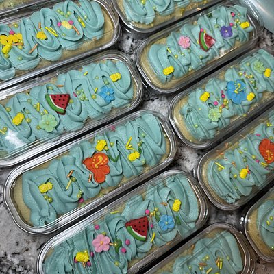 Almond Moist Mini Loaf Cakes