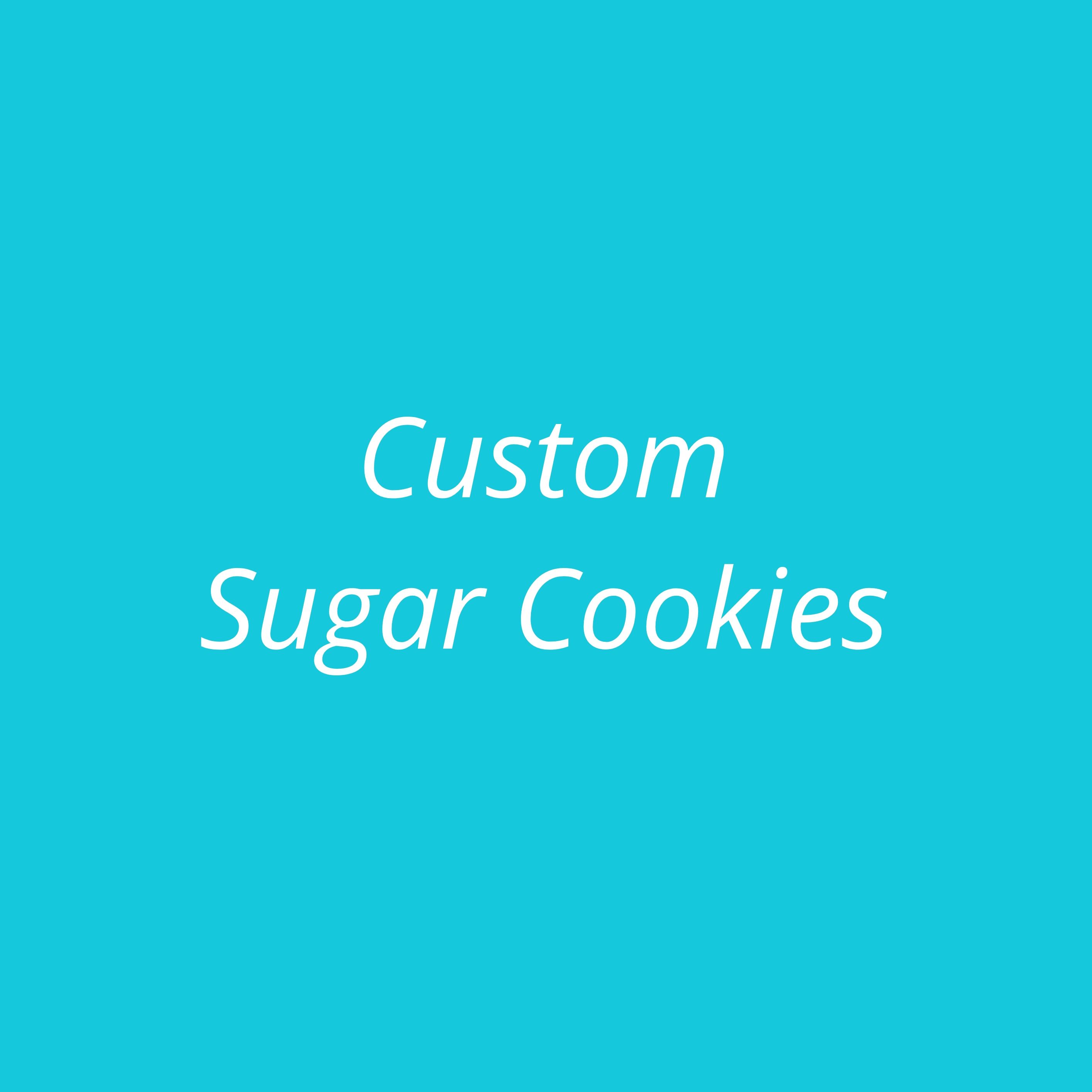 Custom Themed Sugar Cookies