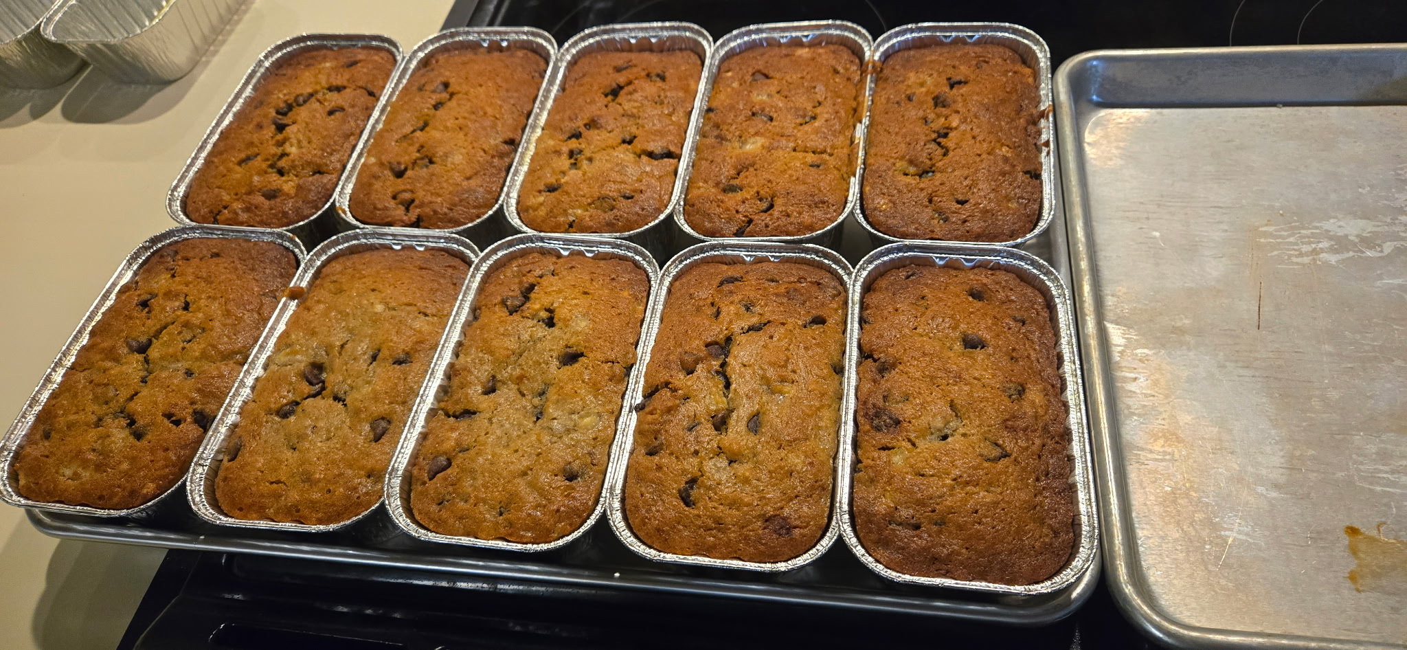 Mini Chocolate Chip Banana Bread 