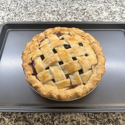 No Sugar Added Whole Cherry Pie 
