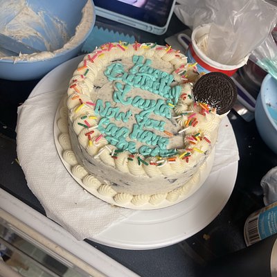Decorated Round Cake