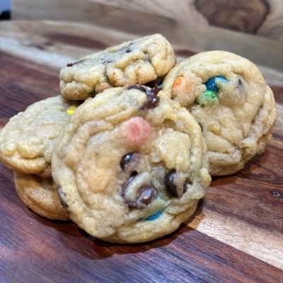M&M Sourdough Cookies 